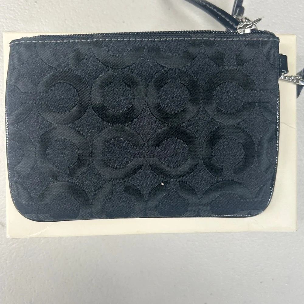 Coach Black Wristlet